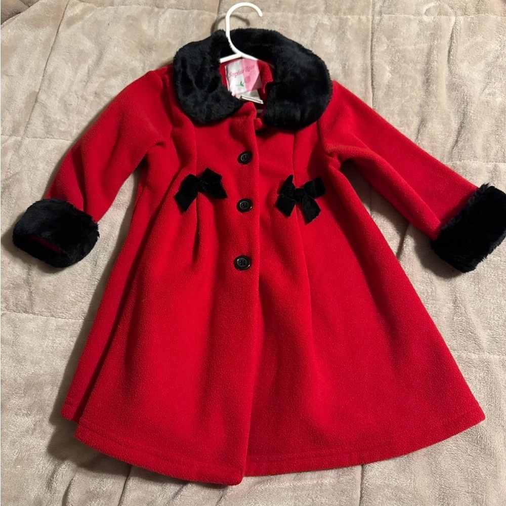 Sophie Rose Holiday Pea Coat size 24 months